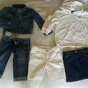 5-Piecee  4T-5T Jeans/Terry cloth bundle